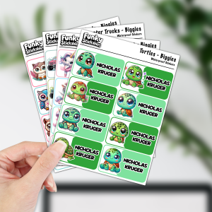 Biggies - Large Name Stickers - Animals - Classic Pack