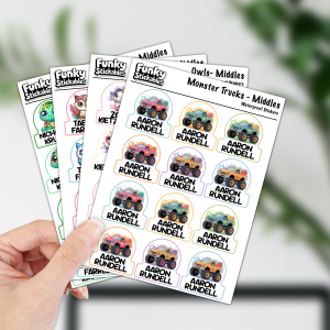 Middles - Medium Name Stickers - Animal Classic Pack